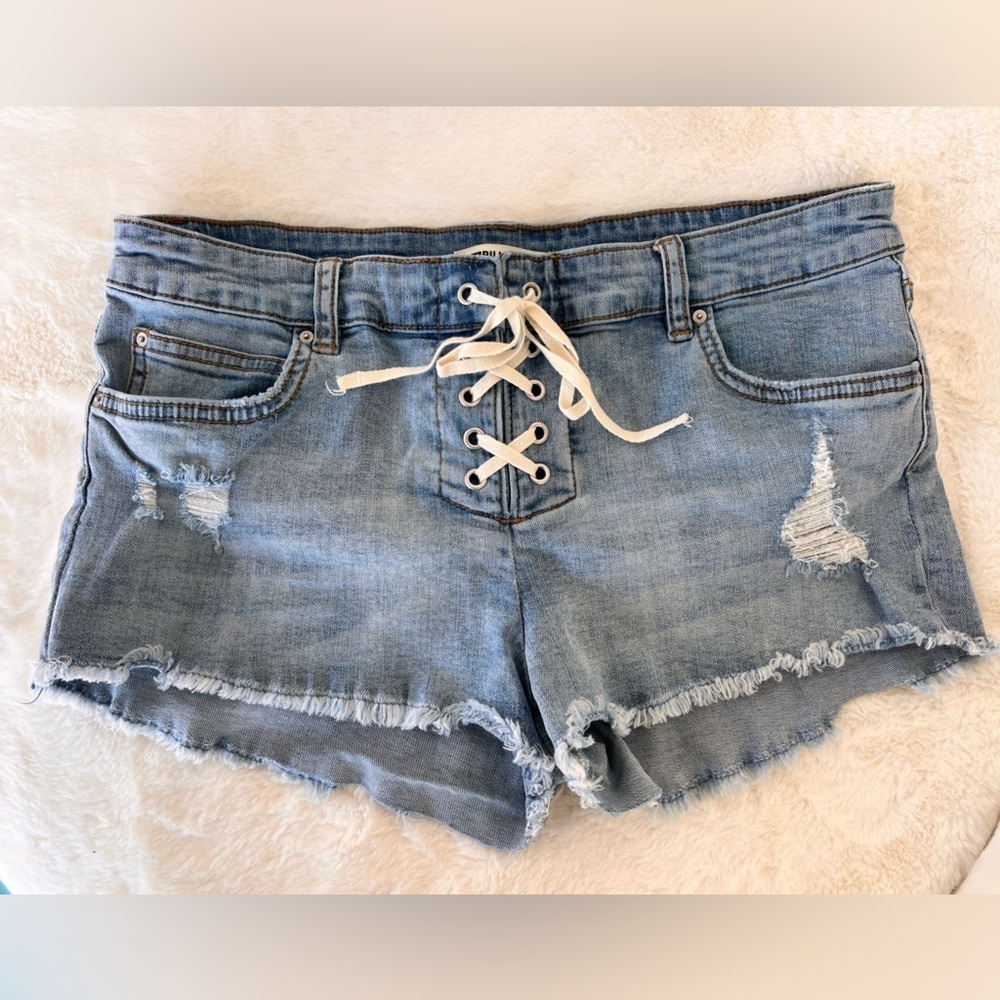 Billabong Denim Shorts - Size 28 - Drawstring closure​​​​